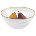 thumbnail image 1 of Badash White Alabaster 10" Glass Bowl With Gold Rim (gold), 1 of 3