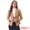 Khaki, variant on Faux Suede Jacket Open Front Lapel Draped Cardigan Blazers S Khaki