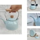 thumbnail image 3 of Tetera de esmalte, tetera china de 1,4 l, cafetera de porcelana con agarre cómodo. Azul, 3 of 9