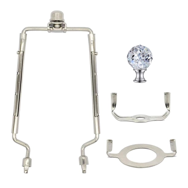 Accesorios de iluminación de soporte de arpa de pantalla de lámpara desmontable para luz de piso Plata Zulema arpa de lámpara