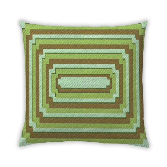 Ahgly Company Outdoor Square Contemporary Throw Pillow, 18 inch by 18 inch
