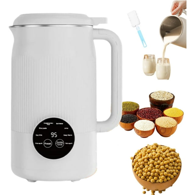 Nutripour - The 8-in-1 Multifunction Nut Milk & Juice Maker, Snagza Nut Milk Maker Blender, 8-In-1 Nuts Milks Makers Machine, Automatic Plant-Based Milks Blender, For Nuts, Oat, Soy Milks