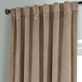 thumbnail image 5 of HPD Half Price Drapes Signature Pashmina Taupe Plush Velvet Hotel Blackout Curtains(1 Panel),50W X 84L, 5 of 6