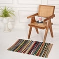 thumbnail image 5 of KLAVATE Striped Rag Rug Hand Woven & Reversible for Living Room Chindi Rug, 5 of 5