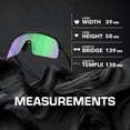 thumbnail image 5 of Oakley OO9463 Sutro Lite Shield Shaped Non-Polarized Sunglasses for Men - Includes Official Eyewear Kit - Matte Black Frame with Prizm Road Jade Lens, 5 of 6