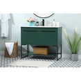thumbnail image 2 of 40 inch single bathroom vanity in green, 2 of 8