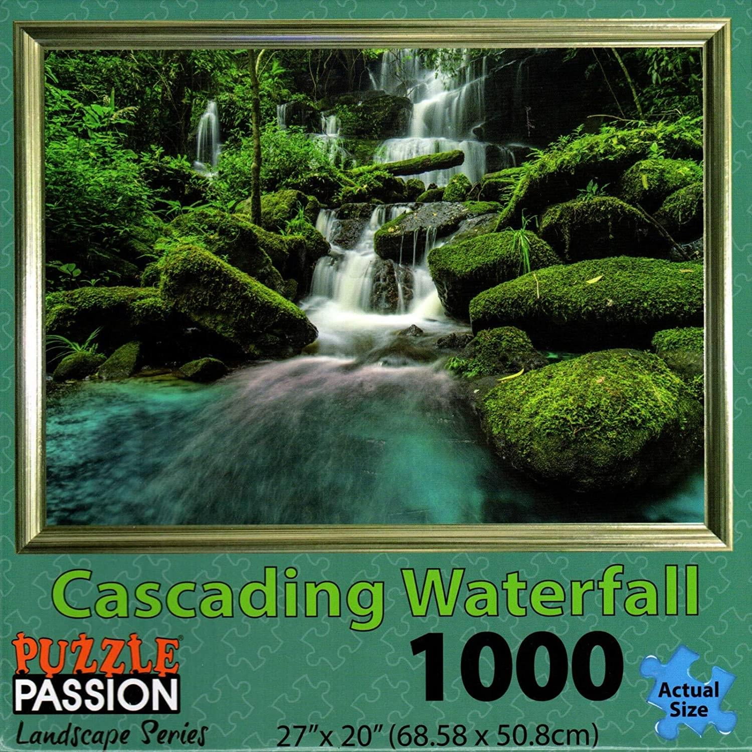 Cascading Waterfall 1000 Piece Landscape Jigsaw Puzzle Walmart Canada