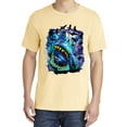 thumbnail image 2 of Wild Bobby, Great White Shark Species in Ocean, Animal Lover, Garment-Dyed Washed Look Short Sleeve T-Shirt, Banana, 2XL, 2 of 3