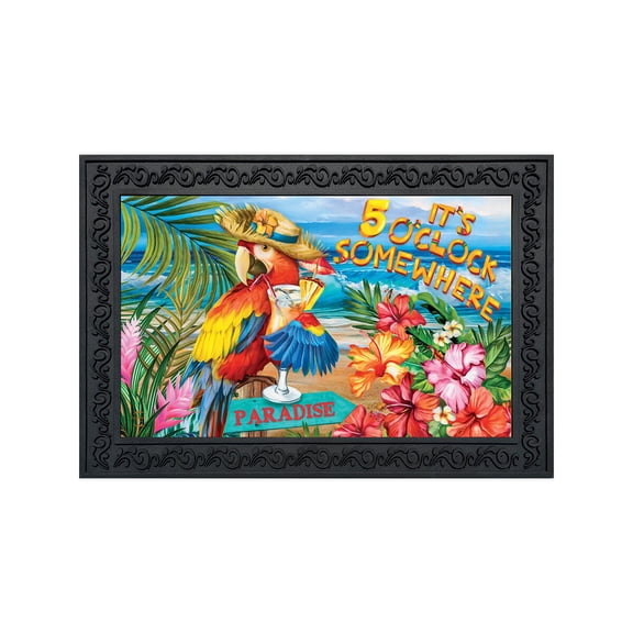 Briarwood Lane Doormat 30x18 Indoor Outdoor 5 O'clock Paradise Summer For Summer Doormat