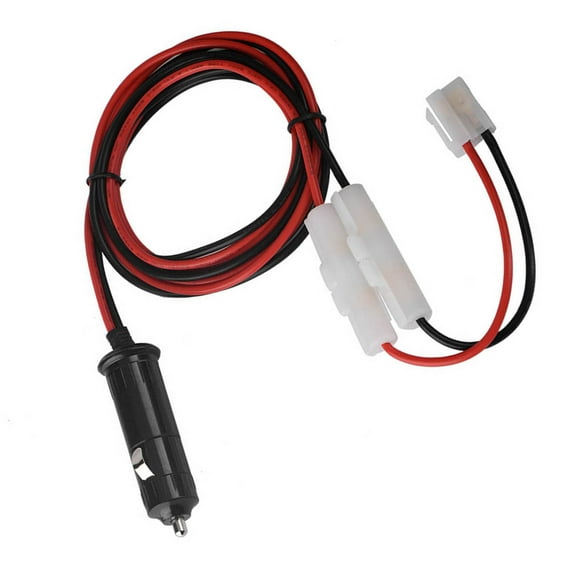 T Shape Power Cable Cord Lighter For Mobile ,FT-7900/7800/8800/8900/1907 ,12-14V 1.5M Double Fuse Protection And T Shape Connector