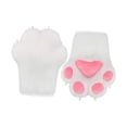 thumbnail image 4 of Guantes con forma de pata de gato, guantes de cosplay con garras de animales, guantes de disfraces para club Blanco, 4 of 9