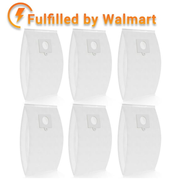6 Pack 53292 Sears Style Q/C HEPA Cloth Vacuum Bags for Kenmore Canister 5055, 50557, 50558, 53291, 21814, 81214,BC3005, BC7005, Replace Part 20-53292, 20-50410