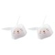 thumbnail image 1 of Ounissouiy 10 bolsas de galletas de caramelo, paquetes de alimentos, bolsas de papel de regalo con orejas de animales, decoración de fiesta de Pascua 10 piezas 21x12.5 cm 2piezas Ounissouiy CBP070727, 1 of 1