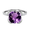 thumbnail image 2 of 2.30 Ct. Ttw Diamond And Cushion Cut Amethyst Ring In 10K White Gold, 2 of 7