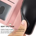 thumbnail image 3 of Feishell Galaxy S21 Plus Case with Credit Cards Holder, Wallet Magnetic Crossbody Shoulder Strap Flip Stand Purse Premium PU Leather Cover Women Girls For Samsung Galaxy S21 Plus, Pink, 3 of 11