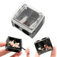 thumbnail image 2 of LHWEN Eyebrow Pencil Sharpener Lip Liner Pencil Sharpener Eyeliner Pencil Sharpener Double Hole Pencil Shaper Steel for Smooth Motion Collects Shavings for No-Mess Perfect for Both, 2 of 9