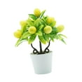 thumbnail image 5 of CoudarTitie Artificial Potted Plants Florals Decor Desktop Decoration Decorative Fake Potted Lemon, 5 of 9