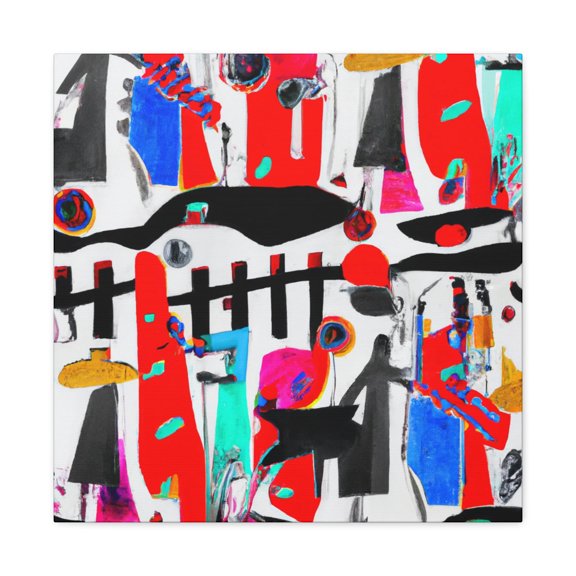 The Picket Line Protest - Canvas