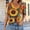 03 Yellow, variant on Women's Fashion Spring/Summer Asymmetrical Print Basic T-Shirt, Button-Down Short-Sleeve V-Neck Top/Shirt