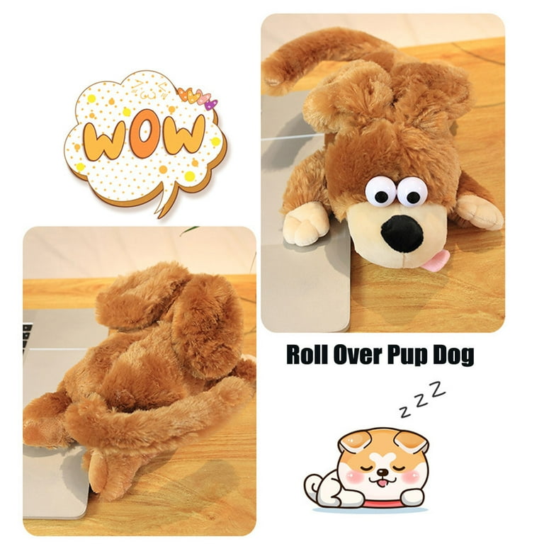 Rollover laughing puppy dog 2024 plush toy