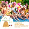 thumbnail image 2 of KAKOWELY 1 juego de decoración para fiesta hawaiana, falda hula, kit de accesorios para disfraz, accesorio para fiesta luau, 2 of 5