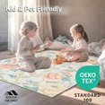 thumbnail image 4 of ODIKA 8'x10' Machine Washable Non-Slip Area Rug, Elegant Retro Inspired Botanical Design with Pastel Blooms High Traffic Rug, Peach, 219213, 4 of 7