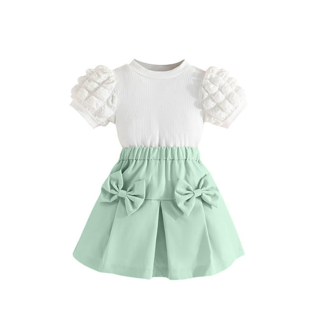 QIPOPIQ Robe Bébé Fille Manches Courtes Vintage Col Peter Pan Été Décontractée Mini Coton Lin Robes Liquidation