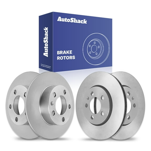 AutoShack Front Vented & Rear Solid Brake Rotors 4-PC Set Replacement for 1998-2011 Volkswagen Beetle 2001-2009 Seat Cordoba 1998-2004 Audi A3 2001-2007 Seat Leon 2011-2016 Audi A1