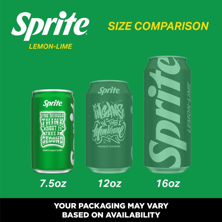 Sprite, Soft Drink, Lemon-Lime, Caffeine Free, 7.5 fl oz Mini Can