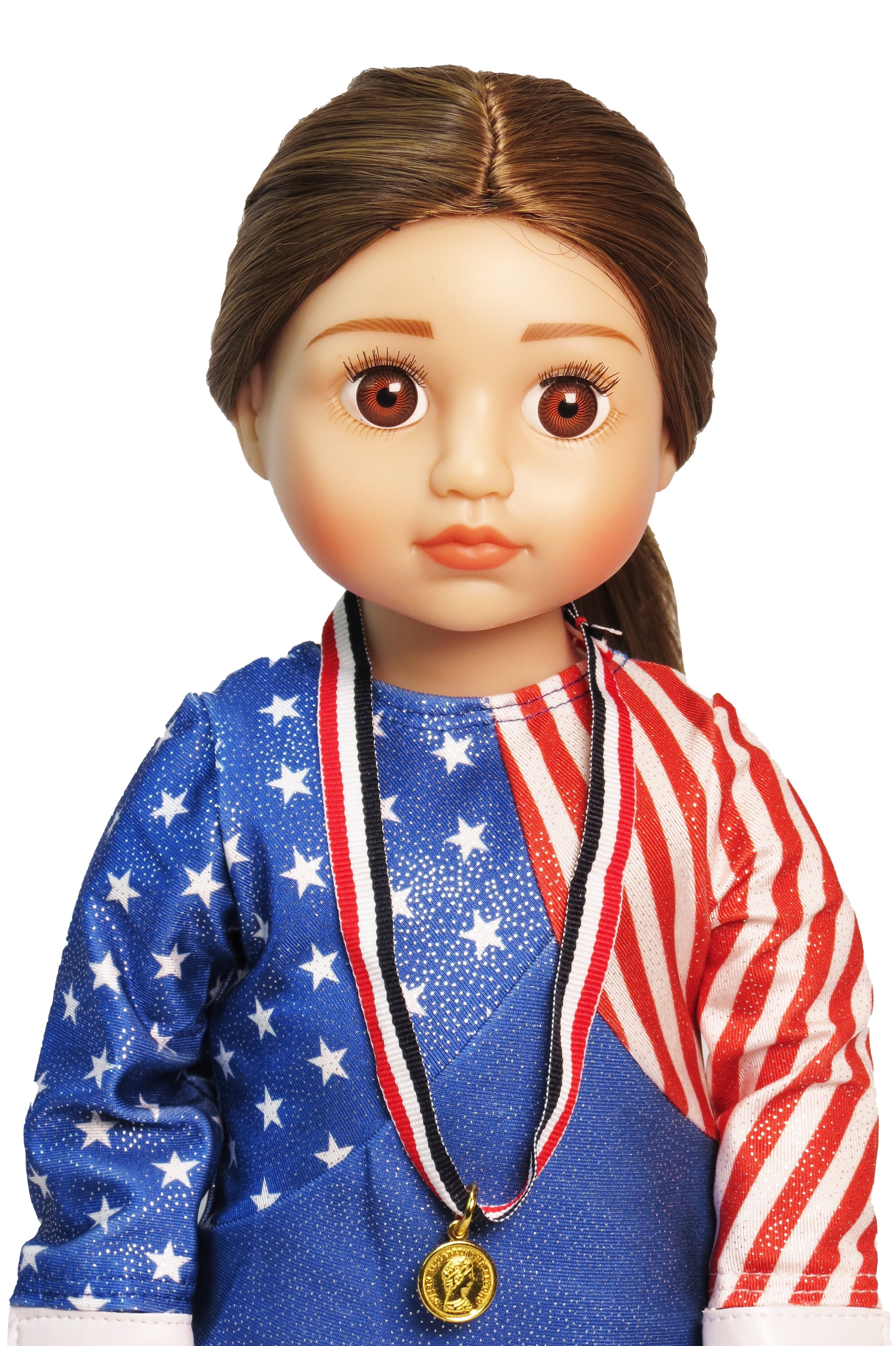 18inch Doll Hazel USA Gymnast Complete Gymnastic Set | American Fashion World