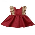 thumbnail image 1 of Baby Girls Gold Ruffles Party Dress, 1 of 4