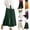 Style1-Green linen pants women, variant on Linen Culottes for Women Plus Size Wide Leg Flowy Palazzo Trousers Lightweight Elastic Waist Loose Fit Summer Comfy Pant Vacation Clothes White XXL