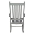 thumbnail image 7 of Pemberly Row Traditional Hardwood Indoor/Outdoor Patio Porch Rocker in Gray, 7 of 7