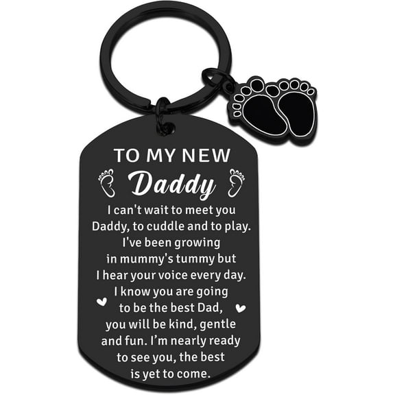 New Dad Gift First Time, First Time Dad Gifts, The Expectant Father Keychain, Dads to be Gift for 1st Times Dads, Pregnancy Announcement for Husband Men, New Father to be Gift, Gender Reveal Keychain