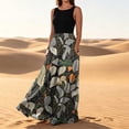 thumbnail image 6 of Yertdoel Summer Dresses for Women 2026 Fashion Print Crew Neck Sleeveless Loose Maxi Dress Streetwear Cozy Casual Long Dress with Pockets, 6 of 8