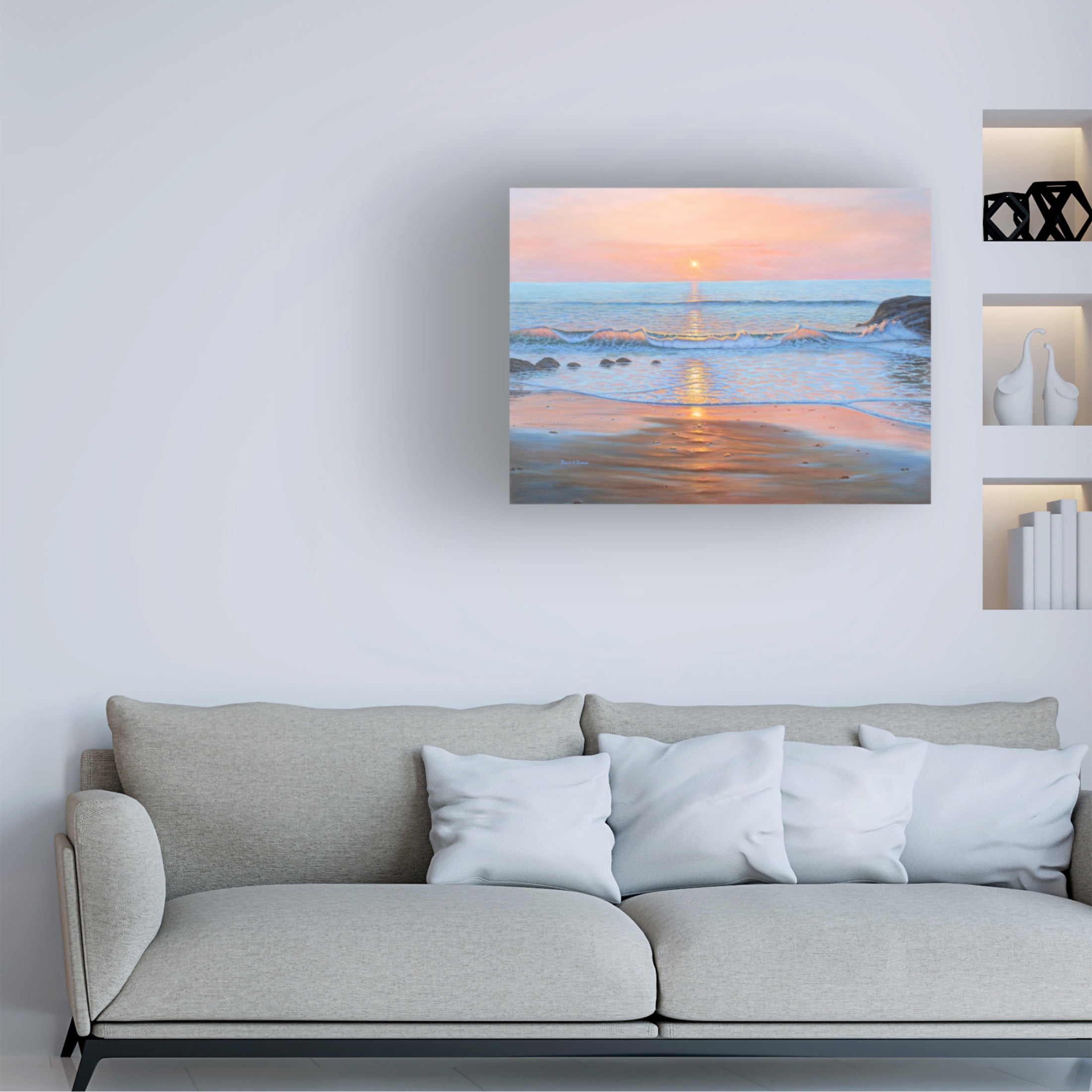 Canvas Wall Art - Bruce Dumas 'Early Breakers' Wall Art for Living Room, Bedroom, or Office Décor by Trademark Fine Art - 24 x 18 Inches