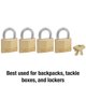 thumbnail image 3 of Padlock Master Lock 140Q de latón macizo, paquete de 4 unidades con llave, 3 of 6