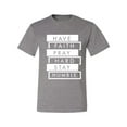 thumbnail image 2 of Wild Bobby, Have Faith Pray Hard Stay Humble Inspirational/Christian Men Graphic Tee, Heather Grey, XX-Large, 2 of 6
