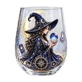 thumbnail image 2 of Witch Stemless Wine Glass Set, 6 Piece Gothic Crystal Ball Glass Cups for Halloween, Witch Themed Stemless Tumbler for Witchy Decor and Party Drinking, Vintage Style, 2 of 7