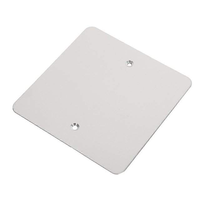 Metal Wall Plate For Ceiling Blank Socket Cover Enhances Appearance 4.72X4.72X0.04IN Sleek Design Easy Installation 1Pack