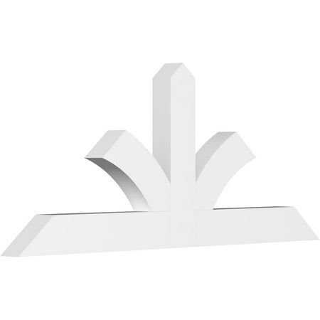 

72 W x 30 H x 4 D x 6 F 10/12 Pitch Richland Architectural Grade PVC Gable Bracket