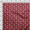 thumbnail image 2 of oneOone Cotton Cambric Red Fabric Christmas Quilting Supplies Print Sewing Fabric By The Yard 42 Inch Wide, 2 of 4