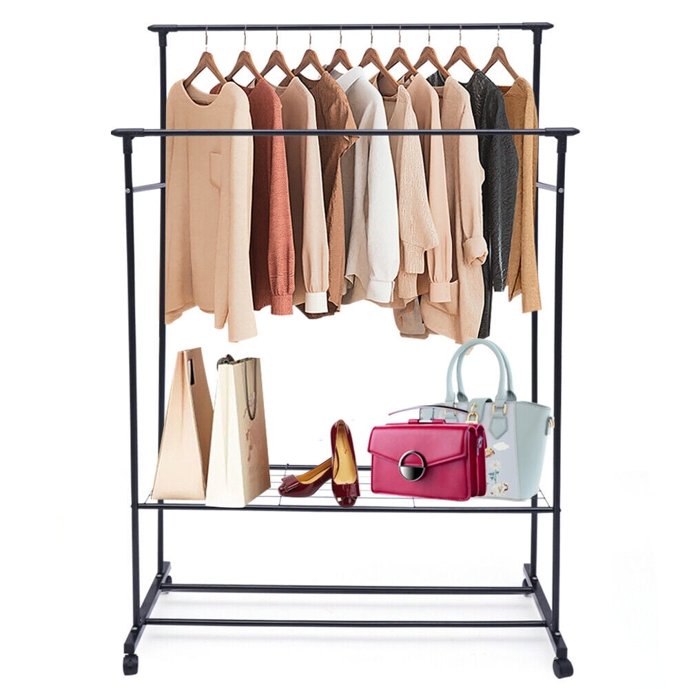 DENEST Clothing Garment Rack Heavy Duty Freestanding Metal Clothes