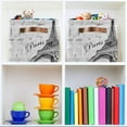 thumbnail image 7 of GZHJMY 1PCS Storage Basket, Paris Eiffel Tower Large Foldable Storage Bins Cube Collapsible Organizer for Organizing Closet Clothes, Toys, Towels, Bedroom, Bathroom, Nursery, Office, 7 of 7