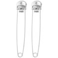 thumbnail image 2 of 2PCS Skull Safety Pin Skull Pin Chic Skull Lapel Pin Collar Clothing Pin, 2 of 6