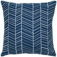 thumbnail image 1 of HomeRoots 403127 Chevron Irrégulier Jeter Oreiller&44; Bleu & Blanc, 1 of 1