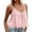 Pink, variant on Womens Tank Tops Women's Casual Lace Trimmed U Neck Sleeveless Loose Fit Tank Top Pure Color Summer Camisole Comfortable Stretchy Blouse,Yellow