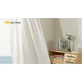 thumbnail image 6 of NICETOWN White Semi-Sheer Curtains for Bedroom, Linen Textured Privacy Light Filtering Vertical Drapes Rod Pocket & Back Tab Flax Blend Drapes, 52"x 84", 2 Panels, 6 of 6