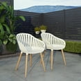 thumbnail image 3 of Amazonia Assen 2-Piece Chair Set, Eucalyptus Wood Legs, Ideal for Outdoors and Indoors, 3 of 4