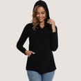 thumbnail image 3 of Bearsland Women's Maternity Hoodie Long Sleeves Shirt Casual Vneck Top Pregnancy Sweatshirt Tunics, 3 of 7